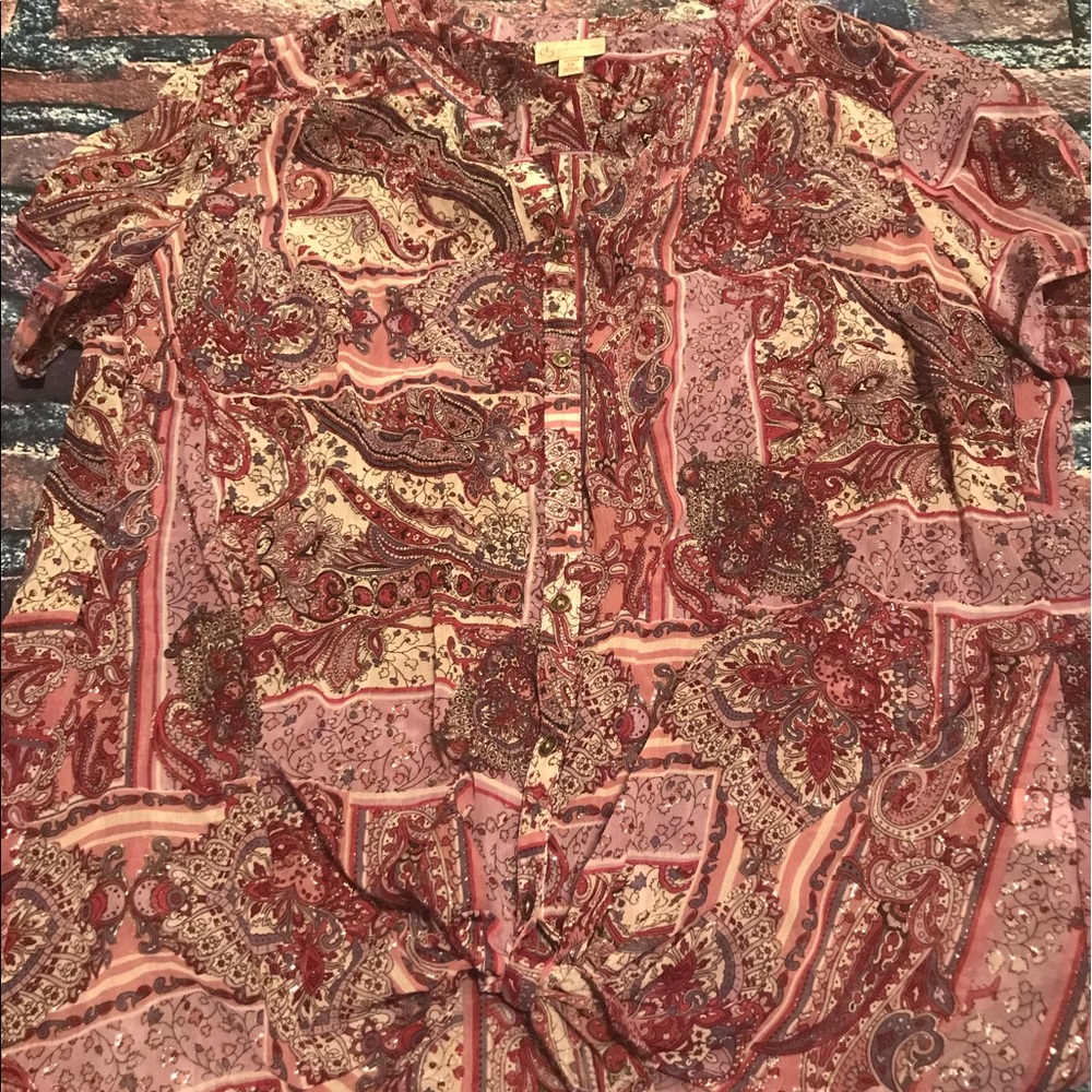 Must see! Dress barn tie top 2x